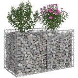  Gabionski uzdignuti krevet Srebrno 100 x 50 x 60 cm - 100 x 50 x 60 cm | shoptok.hr
