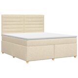  Boxspring krevet s madracem Krem 140 x 200 cm Tkanina - Krem 140 x 200 cm Dizajn linija | shoptok.hr