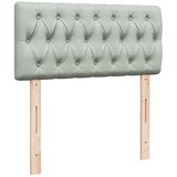 Okvir kreveta s madraca svijetlosivi 90x190cm baršunasti | shoptok.hr