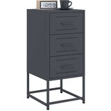 vidaXL Nočna omarica 2 kosa antracit 36x39x78 cm jeklo | Shoptok.si