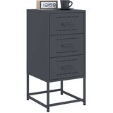 vidaXL Noćni ormarići 2 kom antracit 36 x 39 x 78 cm čelični | shoptok.hr