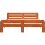  Posteljni okvir brez vzmetnice vošč. rjav 150x200 cm borovina, (21528324) | Shoptok.si