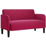  Dvosjed, sofa, vino crvena, 109 cm, baršun | shoptok.hr