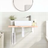  Nosači polica za Lavabo - Umivaonik 2 kom bijeli pravokutni čelični | shoptok.hr