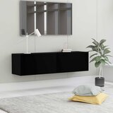  TV ormarić crni 120 x 30 x 30 cm od konstruiranog drva | shoptok.hr