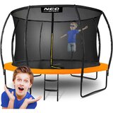 Neo-Sport profilirani vrtni trampolin 374 cm (12 ft) s unutarnjom mrežom, narančasti | shoptok.hr