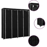  Ormar s 4 odjeljka crni 175 x 45 x 170 cm | shoptok.hr