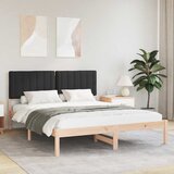  Krevetni okvir s tapiciranim uzglavljem Crna 150 x 200 cm | shoptok.hr