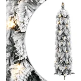  Umjetno osvijetljeno božićno drvce s 45 LED i snijegom 90 cm