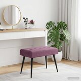  Klupa s gumbastim tkanjem Ljubičasta 60 x 40 x 45 cm Baršun | Eponuda.com