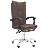  Uredski naslonjač od umjetne kože smeđi | shoptok.hr