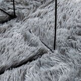 vidaXL Visoka košata preproga NAVARRA svetlo siva 80x150 cm poliester | Shoptok.si