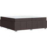  Krevetna konstrukcija Tamno smeđa 200 x 200 cm tkanina | shoptok.hr