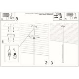  Sollux SL.0465 - Luster na sajli PASTELO 1xG9/8W/230V bela | Eponuda.com