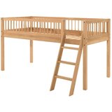 Vipack Podignuti dječji krevet od punog hrasta 90x200 cm u prirodnoj boji Forrest – Cijene