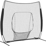 vidaXL Bejzbol in softball Črna 250 x 106 x 209 cm Poliester | Shoptok.si