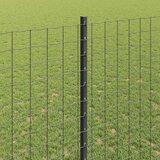  Stup za ogradu 11 pcs Siva 140 cm Čelik | shoptok.hr