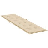 vidaXL Blazina za ležalnik bež (75+105)x50x3 cm | Shoptok.si