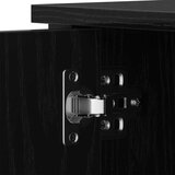 TV omarica Črna Oreh 80x40x50 cm Izdelano iz lesa in Jekla, (22012307) | Shoptok.si