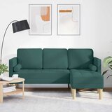  Set sofe s jastukom Tamnozelena Poliester | shoptok.hr