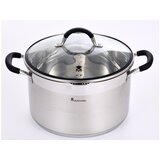 Bergner masterpro Duboka tava s poklopcem Masterpro foodies bgmp-1502-bk Nehrđajući Čelik (5 L) 24 x 12 cm Cijene