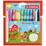 Stabilo Trio Jumbo flomasteri 12kom | shoptok.hr