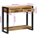  Konzolna stolica Smeđa 90 x 33 x 75 cm Čvrsto drvo manga | shoptok.hr