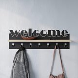 Livetastic Stenski Obešalnik Welcome, Barva Hrasta | Shoptok.si