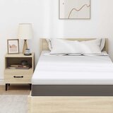 Nadmadrac 90 x 190 cm debelo Žakar tkanina Bijela | shoptok.hr