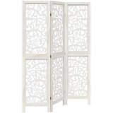 Maison Chic Paravan - Sobne pregrade 3-delni bel trden les pavlovnije, (22111406) | Shoptok.si