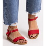 Gemre Red eco-leather sandals Makdaka | ePonuda.com
