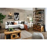 Hom`in KOTNA SEDEŽNA GARNITURA, šenilja bela | Shoptok.si