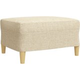  4-dijelni set sofa s tabureom i jastucima krem tkanina | Eponuda.com