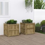Maison Chic Vrtno cvetlično korito - Cvetlični Lonec 2 kosa impregnirana borovina, (21789165) | Shoptok.si