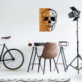 Atelier Del Sofa zidna dekoracija Skull, 44x58 cm, Crna Cene