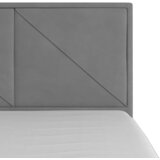 MID.YOU POSTELJA BOXSPRING 140 cm x 200 cm , les, kovina, umetna masa svetlo siva | Shoptok.si