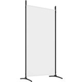 Sobna pregrada s 4 panela bijela 346 x 180 cm od tkanine | shoptok.hr