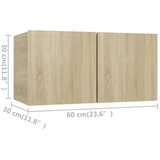  5-dijelni set TV ormarića boja hrasta sonome konstruirano drvo | shoptok.hr