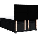  Krevet s oprugama i madracem crni 160x200 cm od tkanine | shoptok.hr