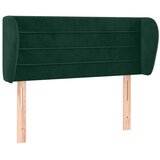  Uzglavlje s ušima tamnozeleno 93x23x78/88 cm baršunasto | Eponuda.ba