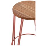 Premier Housewares Barska stolica od čvrstog brijesta u prirodnoj boji/ružičasto zlatna (visine sjedala 75 cm) District – | shoptok.hr