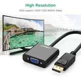 DP Male To VGA Female Converter-Black