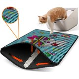 WALLXPERT WC pretinac za mačke Nrszn0048, 45 x 60 cm, tirkizna | Eponuda.ba