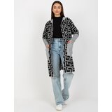 Too Bee s Cardigan-VI-SW-21TU1446.19P-Grey-Black | ePonuda.com