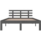  Okvir za krevet od masivnog drva sivi 150 x 200 cm veliki | shoptok.hr