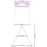  Okvir za vanjsku ljuljačku Š 156 x V 185 cm | shoptok.hr
