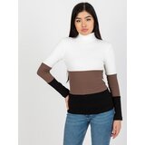 Fashion Hunters Ladies striped turtleneck Rue Paris - multicolor | Shoptok.si