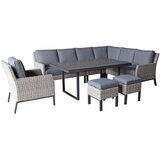 Amatio LOUNGE GARNITURA tkanina aluminij | Shoptok.si