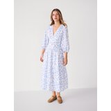 Reserved Haljina cvjetnog uzorka - svjetloplavo | shoptok.hr