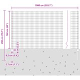 Euro Ograde s 10 U Stupova Siva 1 6x10 m Čelik | shoptok.hr